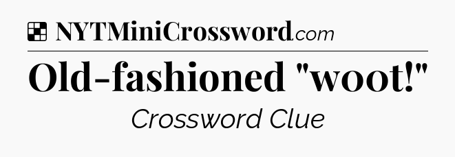 Solution: Old-fashioned 