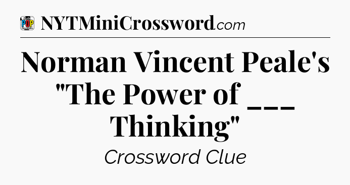 Norman Vincent Peale's 