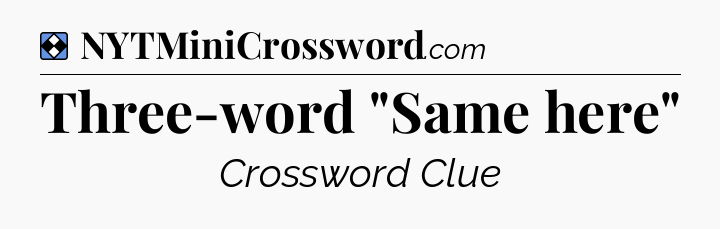Solution: Three-word 