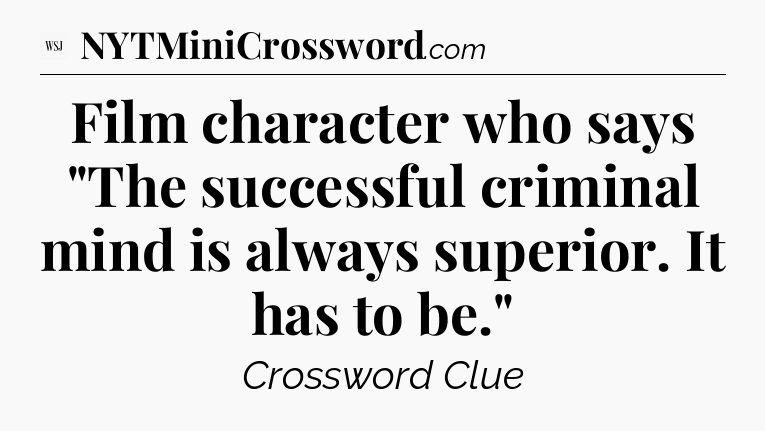 Film character who says 