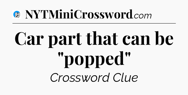 Car part that can be 