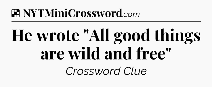 Solution: He wrote 