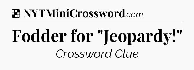 Solution: Fodder for 