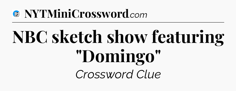 NBC sketch show featuring 