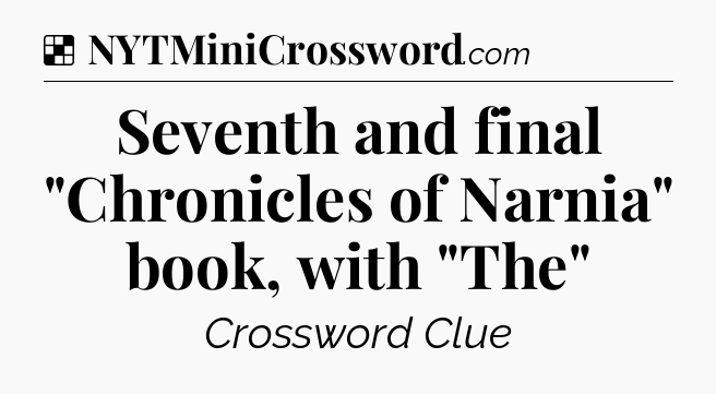 Solution: Seventh and final 