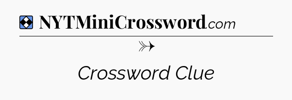 Solution: → - NYT Mini Crossword