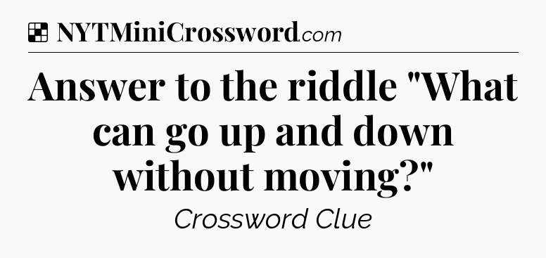 Solution: Answer to the riddle 