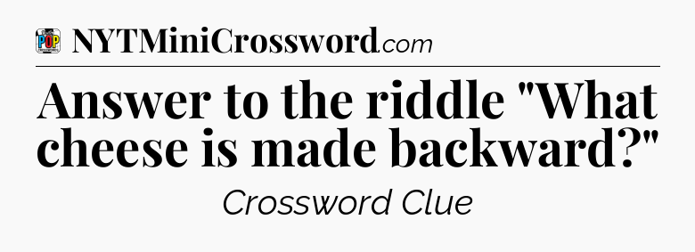 Answer to the riddle 