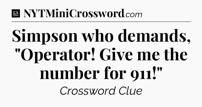 Simpson who demands, 