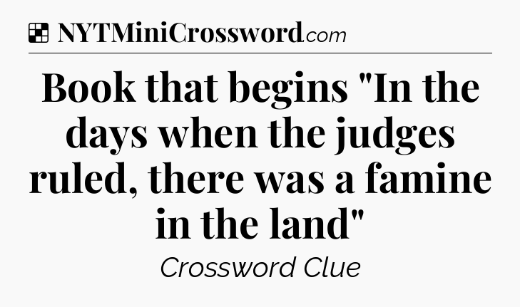 Solution: Book that begins 