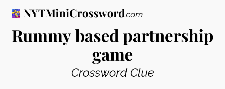 Rummy based partnership game Codycross