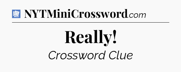 Really Puzzle Page Crossword Clue