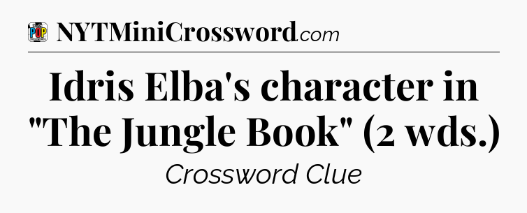 Idris Elba's character in 