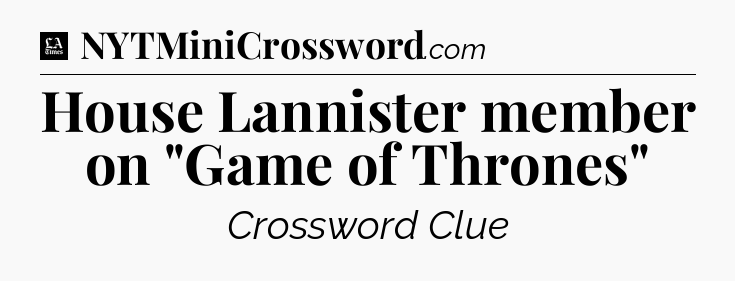 House Lannister member on 