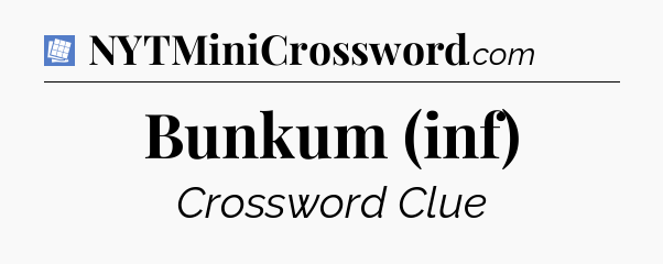 Bunkum (inf) Puzzle Page Crossword Clue