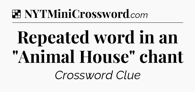 Solution: Repeated word in an 