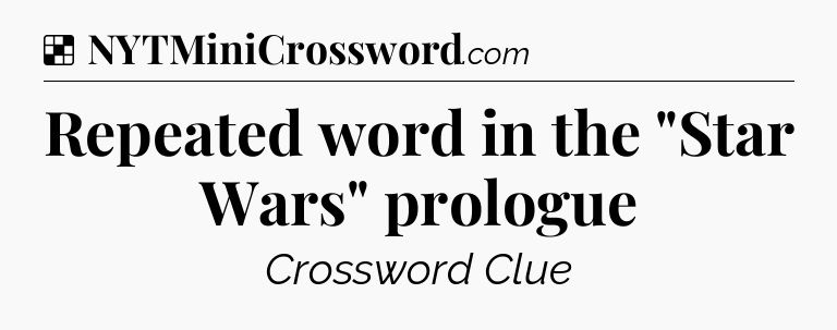 Repeated word in the 