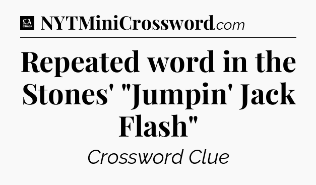 Repeated word in the Stones' 