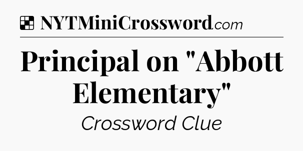 Solution: Principal on 