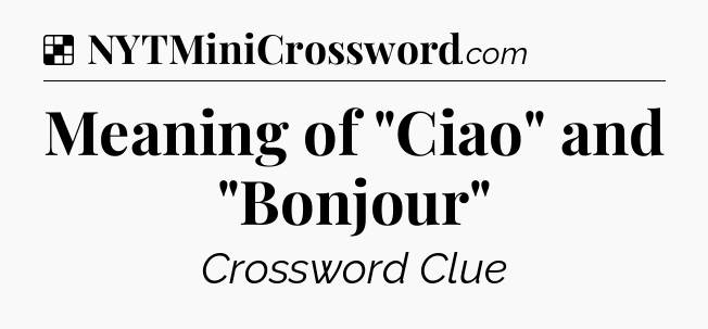 Solution: Meaning of 