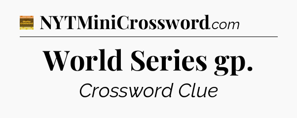World Series gp - Eugene Sheffer Crossword