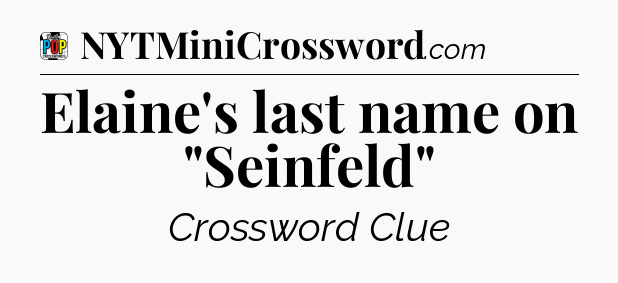 Elaine's last name on 