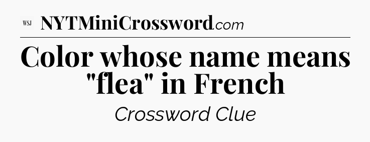 Color whose name means 