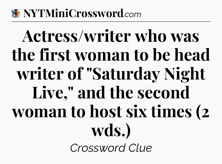 Actress/writer who was the first woman to be head writer of 