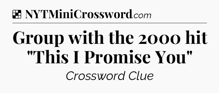 Solution: Group with the 2000 hit 
