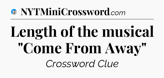 Length of the musical 