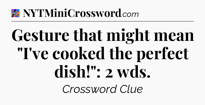 Gesture that might mean 