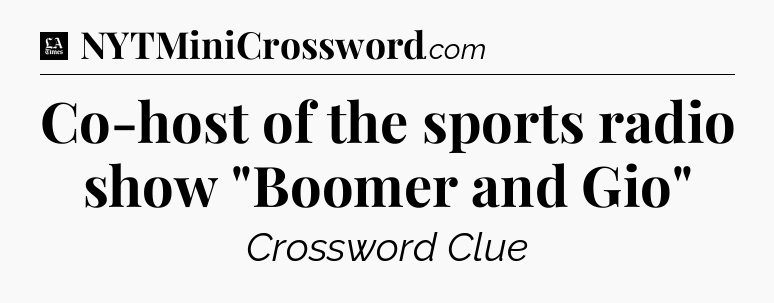 Co-host of the sports radio show 