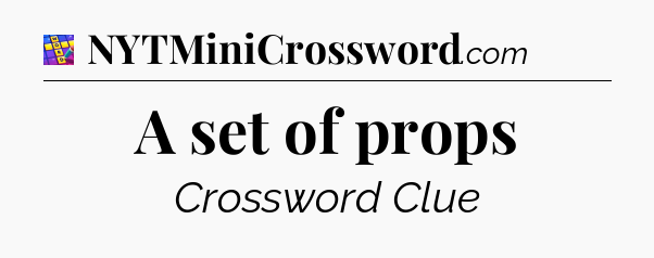 A set of props Codycross