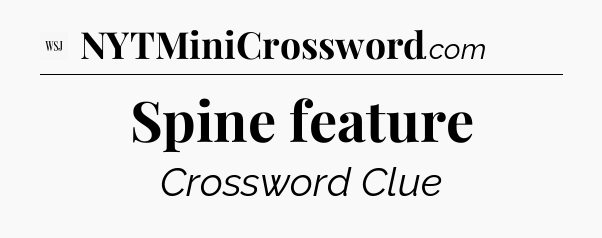 Spine feature - WSJ Crossword