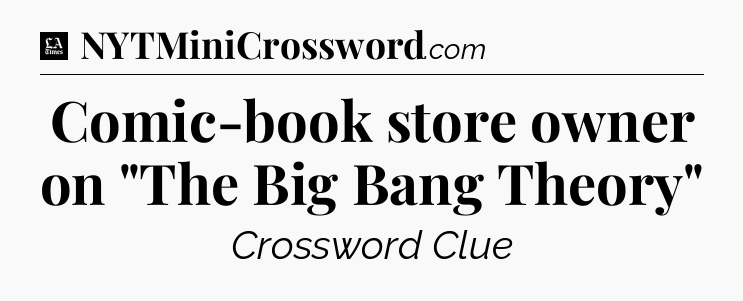 Comic-book store owner on 