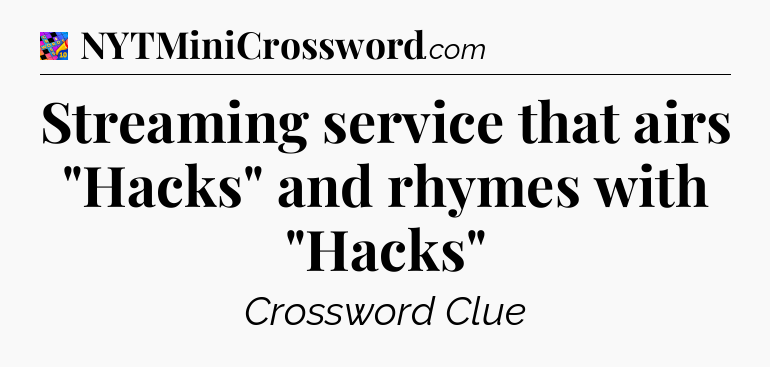 Streaming service that airs 