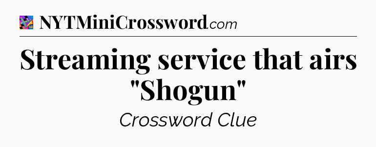 Streaming service that airs 