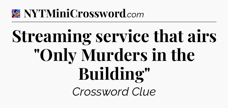 Streaming service that airs 