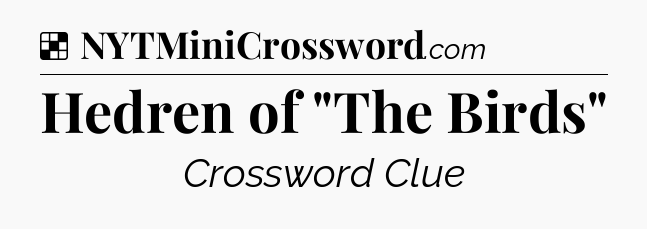 Solution: Hedren of 