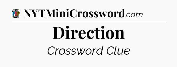 Direction Crossword Clue