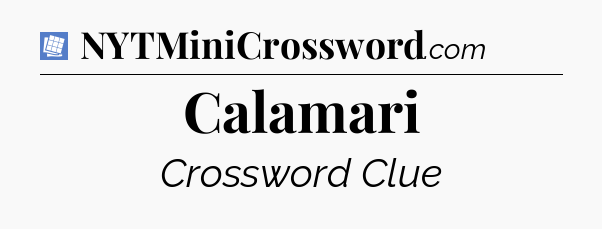 Calamari Puzzle Page Crossword Clue
