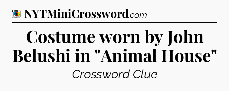 Costume worn by John Belushi in 