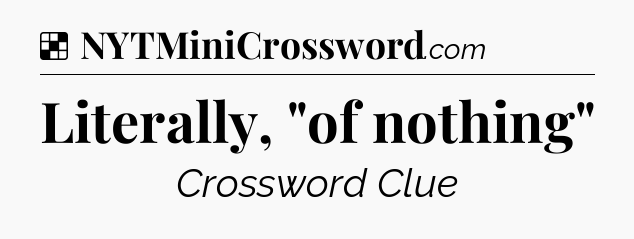 Solution: Literally, 