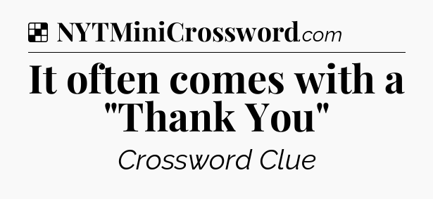 Solution: It often comes with a 