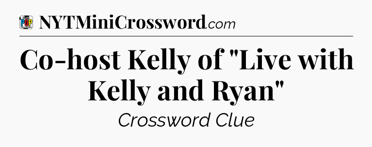 Co-host Kelly of 