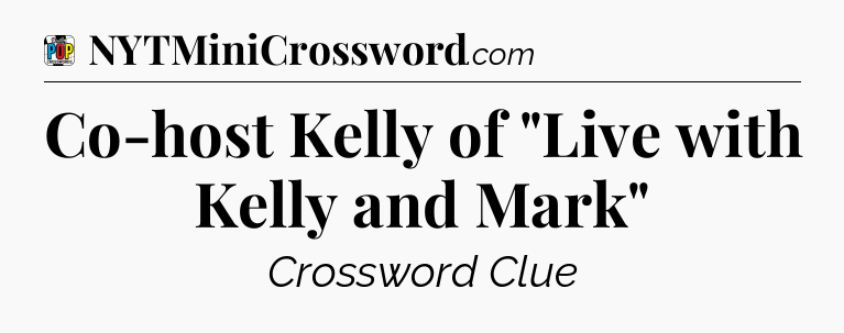 Co-host Kelly of 