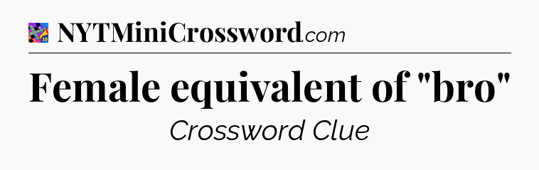 Female equivalent of 