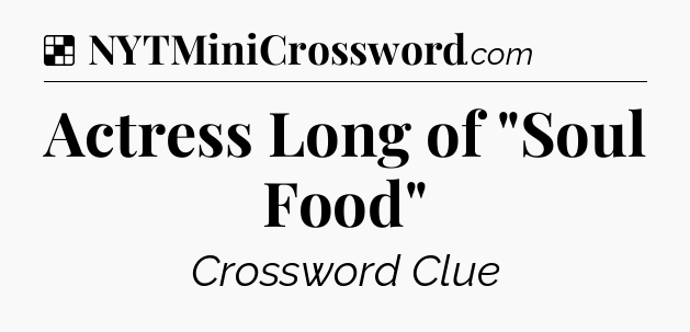 Solution: Actress Long of 