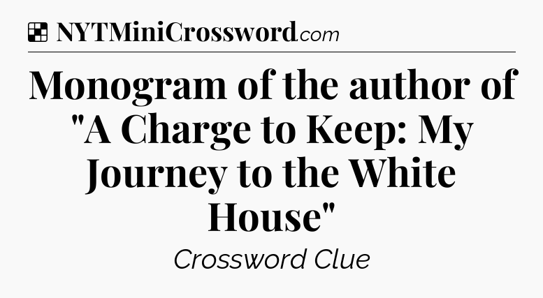 Solution: Monogram of the author of 