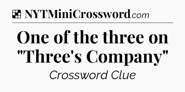 Solution: One of the three on 